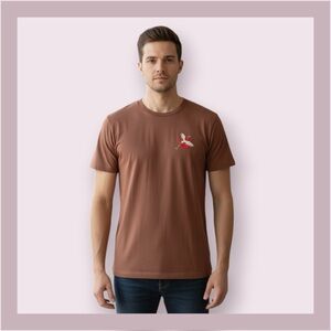 Triumph Tragedy Embroidered Crane Graphic Tee